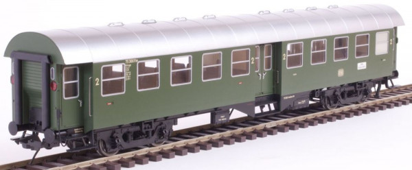 Lenz 41220-06 - DB Umbauwagen 4-achsig 2.Klasse B4yge chromoxidgrün Ep.4