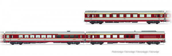 Jouef HJ4201HM - SNCF, 3-tlg. Set „Le Capitole” 1985 (A8u, Vru, A4Dtux)