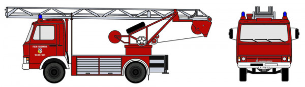 Loewe 4114 - Iveco Magirus "Zeta" 90M5 - DL18 Feuerwehr Velden/Vils
