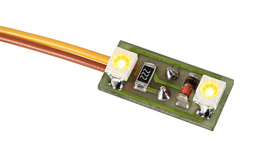 Viessmann 6021 - Hausbeleuchtung 2 LEDs warmweiß, 3 Stück