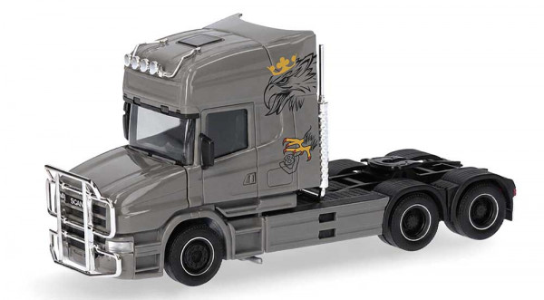 Herpa 319423-003 - Scania Hauber 04 Topline Zugmaschine 3achs, nardograu
