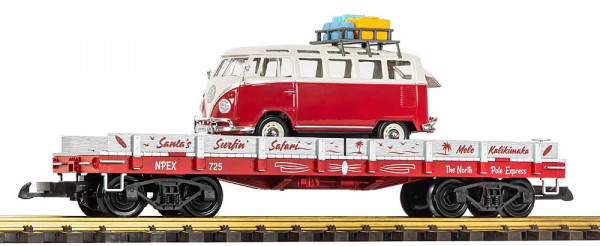 Piko 38312 - USA Niederbordwagen mit VW Bus, "Weihnachten"