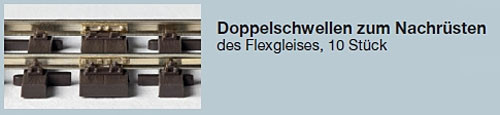Weinert 74014 - Doppelholzschwellen 10 Stück