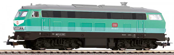 Piko 71396 - DB Diesellok BR 218 fiktive Regiofarbgebung mintgrün Ep.5, mit Abgashutzen