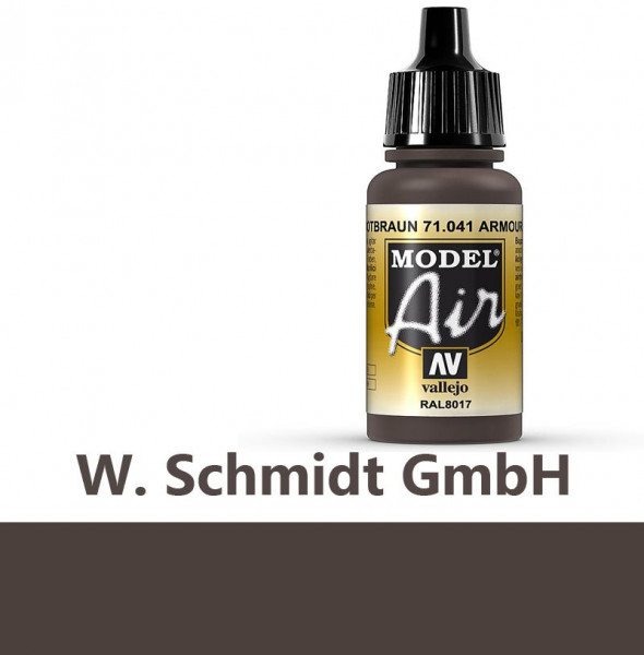 Vallejo 771041 - Model Air Rotbraun, 17 ml