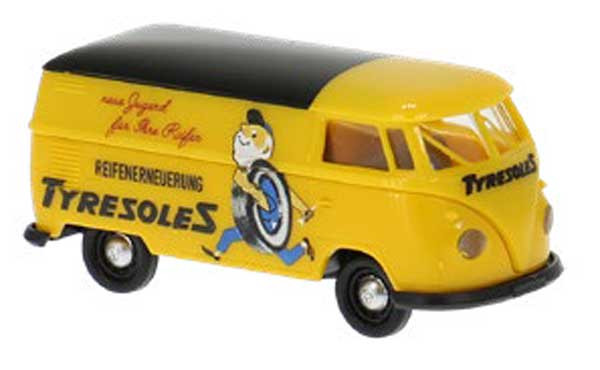 Brekina 32314 - VW T1b Kasten "Tyresoles Reifenerneuerung" 1960