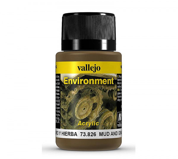 Vallejo 773826 - Weathering Schlamm und Gras, 40 ml
