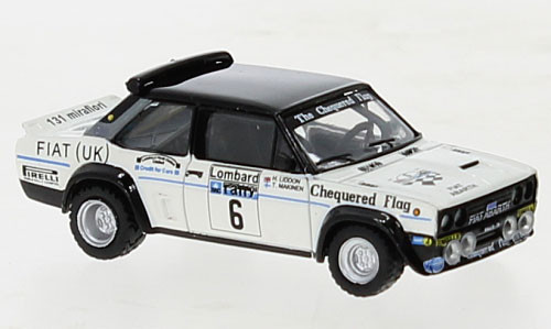 Brekina 22660 - Fiat 131 Abarth 1977, Fiat UK, RAC Rally, T.Makinen, 6,