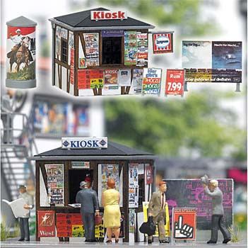 Busch 1494 - Kiosk Bausatz Größe: ca. 33 x 32 mm, 35 mm hoch