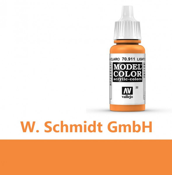 Vallejo 770911 - Model Color Farbe Hellrotorange, Matt, 17 ml