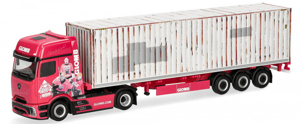 Herpa 961226 - Mercedes-Benz Actros L ProCabin Gigaspace Container-Sattelzug "Glomb"
