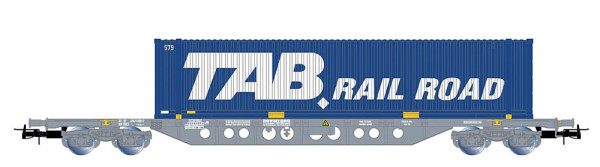 Jouef HJ6262 - SNCF Containertragwagen Sgnss mit 45`Cont. TAB RAIL ROAD, Ep.5