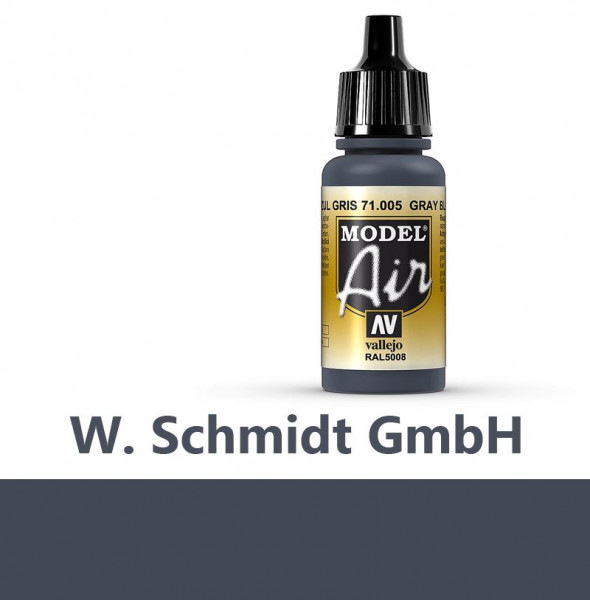 Vallejo 771005 - Model Air Mittelblau, 17 ml