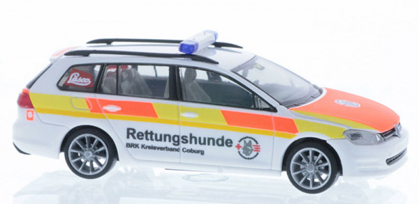 Rietze 53324 - Volkswagen Golf 7 Variant Rettungshundestaffel Coburg