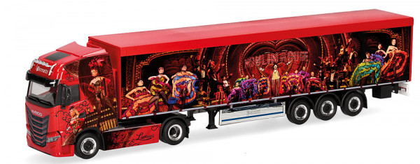 Herpa 320306 - Iveco S-Way Schubboden-Sattelzug "Perrotti" (I)