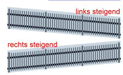 Weinert 3278 - 5°Lattenschrägzaun rechts 34cm