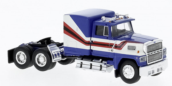 Brekina 85877 - Ford LTL 9000 blau, weiss, 1978,
