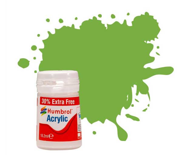 Humbrol 484038 - Farbdose 14ml Acryl Nr. 38 Zitronengelb, glänzend Nr.: AB0038