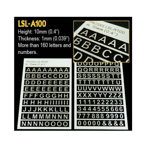 Proses PLSL-A100 - Lasergeschnittene Buchstaben 10 mm (1/2. 5 Zoll)