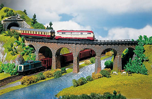 Faller 222586 - 2 Viaduktbrücken gebogen