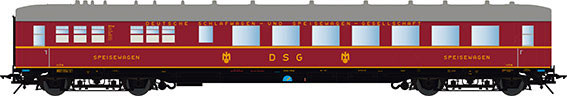 Lenz 41264-02 - Schürzenwagen DSG-Speisewagen, DB, Ep.3a, RAL 3003