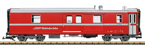 LGB 30693 - RhB Gepäckwagen rot Ep.6, ohne Pantographen