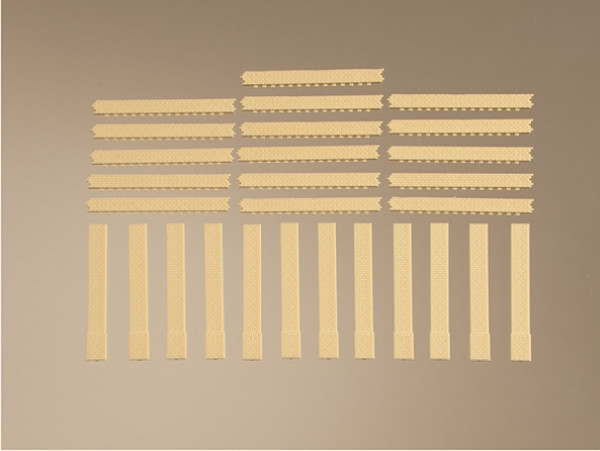 Auhagen 80411 - Säulen kurz und Ziegelfriese gelb