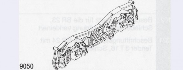 Weinert 9050 - Drehgestellbl. f.Tender 4St
