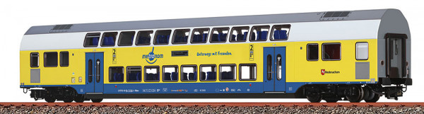 Brawa 44576 - DB AG Doppelstock-Mittelwagen 2. Klasse Metronom (RE 3 Hamburg Hbf) Ep.6, LED Innenbel