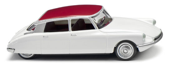 Wiking 080713 - Citroen ID 19 - weiß/rubinrot 1957-69