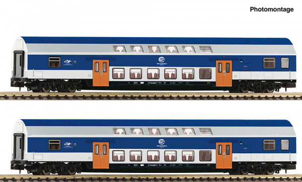 Fleischmann 6260094 - DR 2er Set DoSto Wagen VEB E4