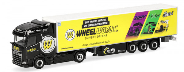 Herpa 961547 - DAF XG Kühlkoffer-Sattelzug "Spedition Kalbitz/Wheelworld-Driver-Dream"