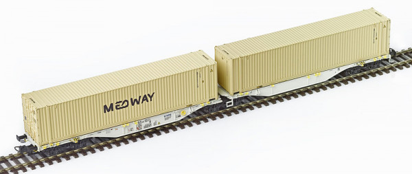 PT-Trains 100501 - DB AG Containertragwagen Sggmrss90 der VTG Ep.5-6, 2x 45`Container "MEDWAY"