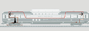 Märklin 73161 - Innenbeleuchtung für Aussichtswagen