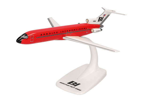 Herpa 614016 - Braniff International Boeing 727-200 - Solid Red