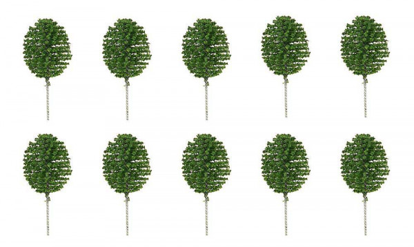 Faller 181594 - 10 Vorgartenbäume, Thuja, rund