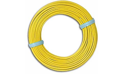 Busch 1791 - Schaltlitze gelb Rolle mit 10 m und einem Durchmesser von 0,14 qmm