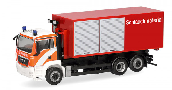 Herpa 099400 - MAN TGS M Wechsellader-LKW 3achs mit AB-Dekon "Berliner Feuerwehr"
