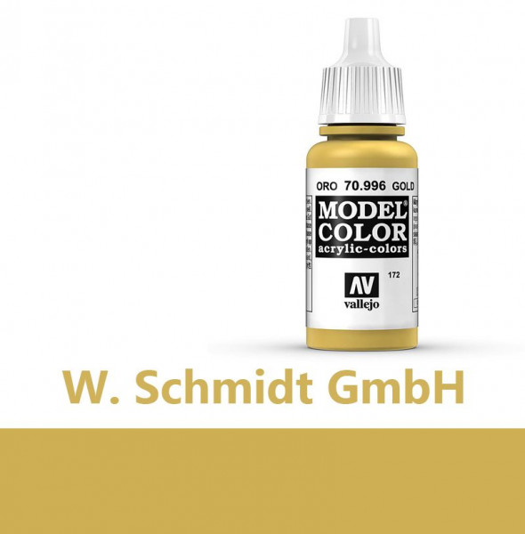Vallejo 770996 - Model Color Farbe Gold, Metallic, 17 ml