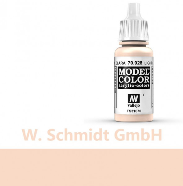Vallejo 770928 - Model Color Farbe Helle Hautfarbe, Matt, 17 ml