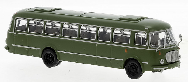Brekina 58267 - JZS Jelcz 043 Bus dunkelgrün, 1964, Militär ,