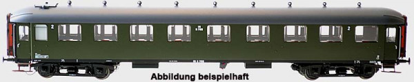 Exacttrain 10024 - NS Reisezugwagen RIC 1./2.Klasse grün Ep.3, Dach grau