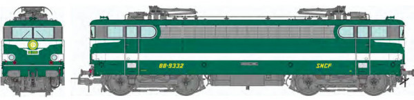 REE MB-265S - SNCF Ellok Reihe BB9332 Villeneuve grün, Gegensprechanlage Ep.4, DCC + Sound