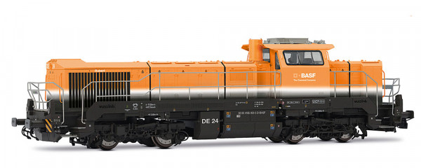 Rivarossi HR2988S - BASF Diesellok Vossloh DE 18, orange/grau, Ep.6, DCC + Sound