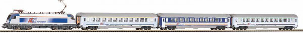 Piko 97931 - Start Set PKP Personenzug Ellok BR 146.5 Taurus mit 3 IC Wagen Ep.6, mit Bettungsgleis