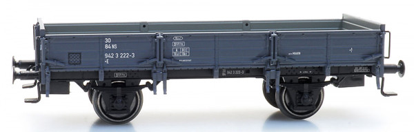 Artitec 20.317.08 - NS Niederbordwagen grau ohne Bremse Ep.4, Depot Maarn
