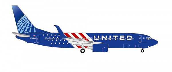 Herpa 539913 - United Airlines Boeing 737-800 - America 250