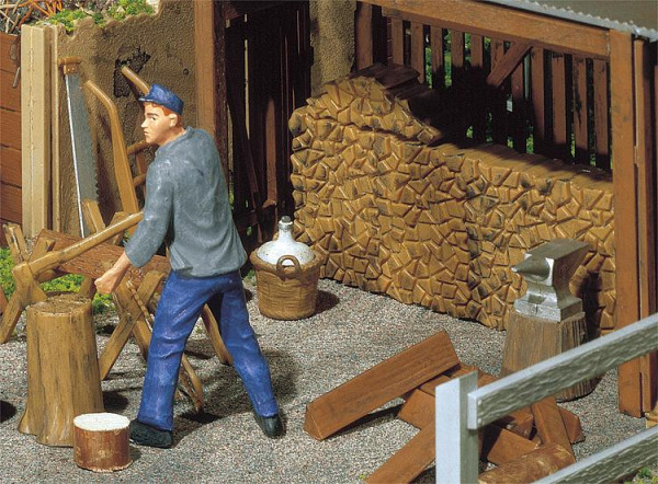 Pola 333213 - Holzstapel, Werkzeug