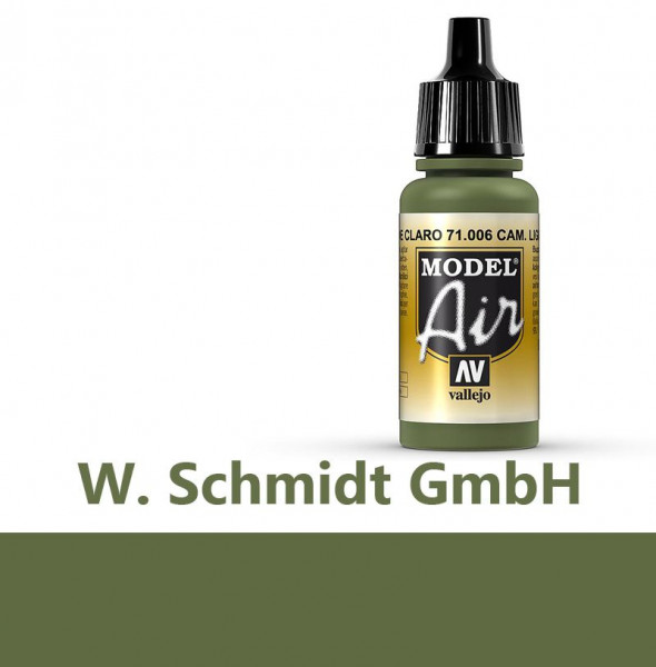 Vallejo 771006 - Model Air Tarnfarbe, Hellgrün, 17 ml