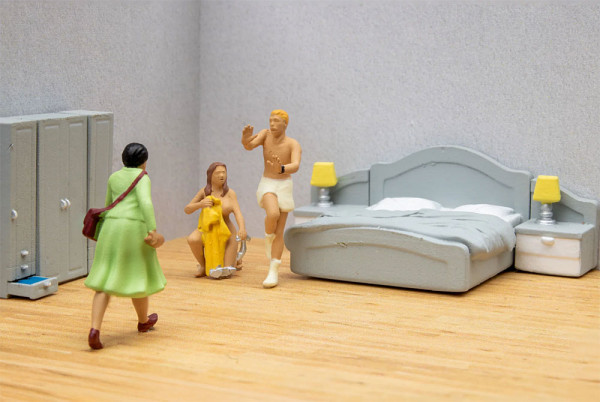 Noch 16601- Funny-Scenes "In Flagranti"